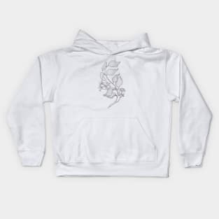 Sprig of rose Kids Hoodie